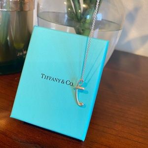 Tiffany Alphabet Letter T Necklace